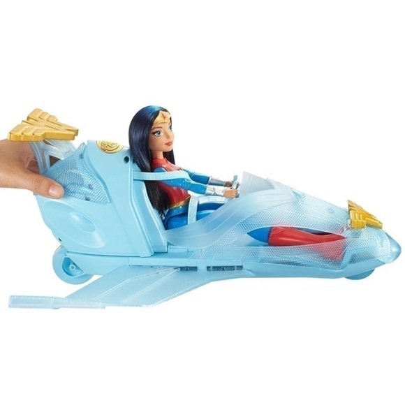 DC Super Hero Girls Wonder Woman & Invisible Jet Dolls 19.0 inches tall - Picture 1 of 17
